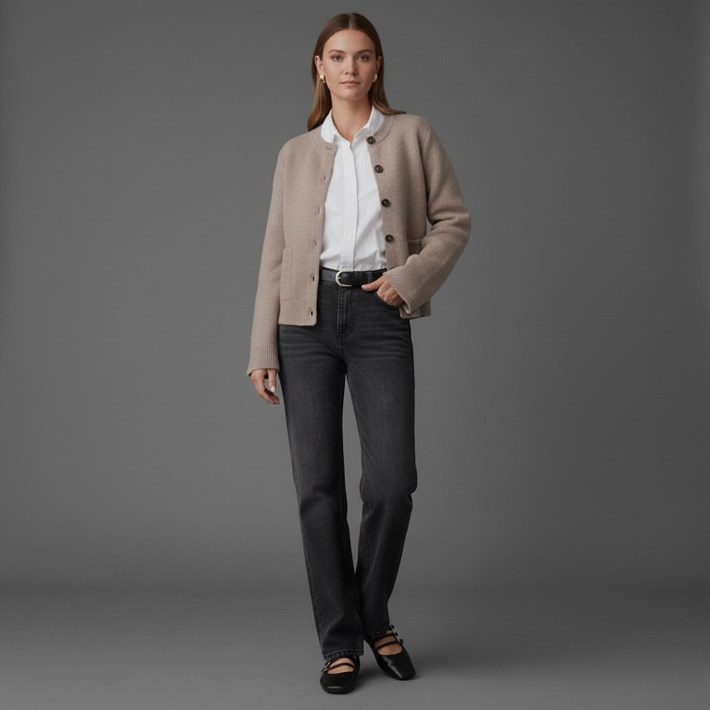 Celina Kardiganas - elegantiškas ir minkštas